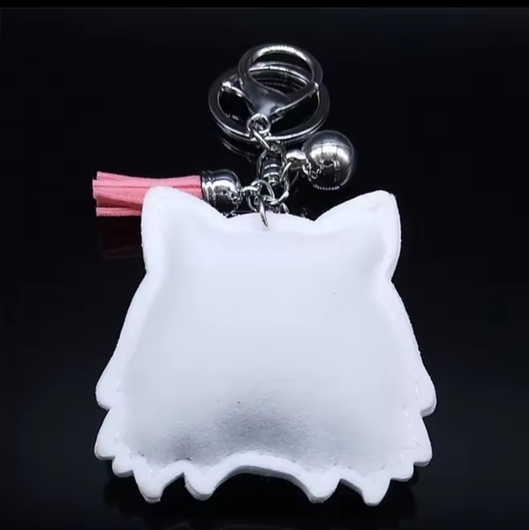 Bling Pomeranian Dog Crystal Rhinestone Keychain Bag Charm With Pink Tas… - Picture 4 of 11